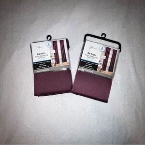 Mainstays burgundy 84 inch darkening curtains set